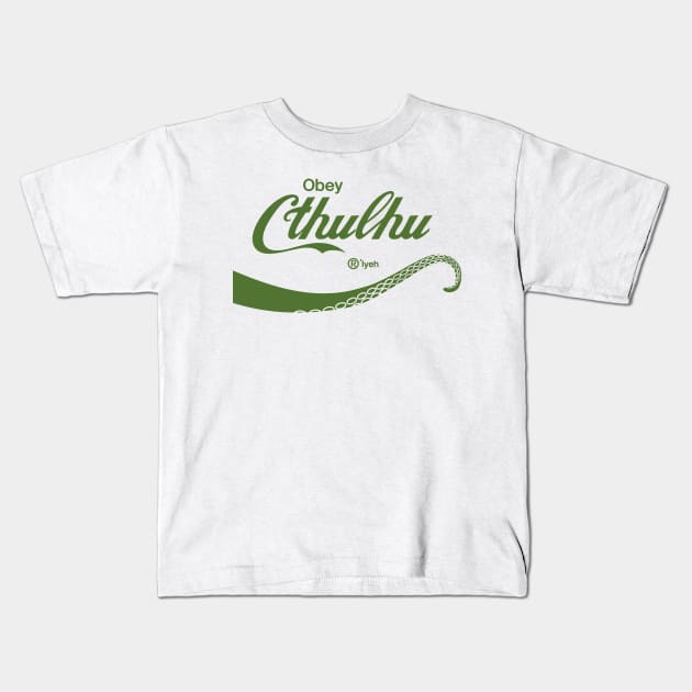 Obey Cthulhu Kids T-Shirt by byb